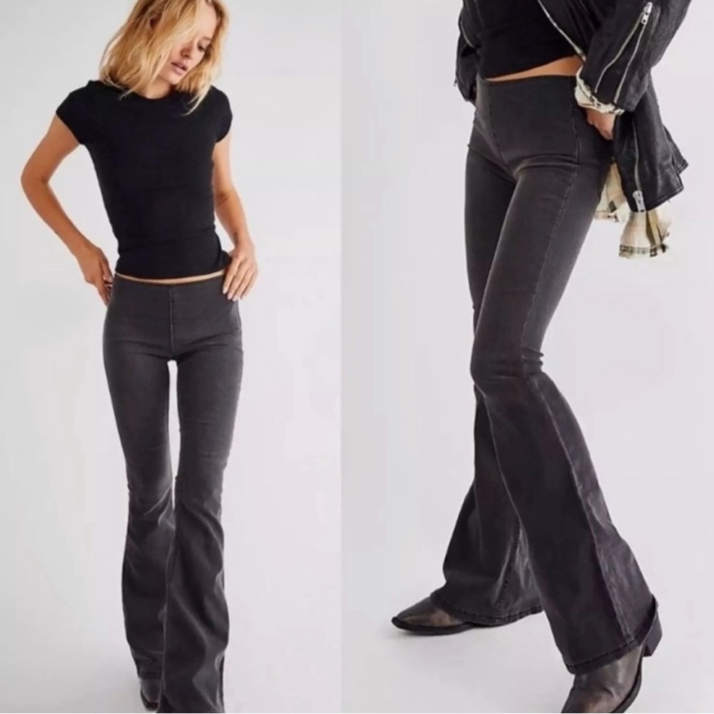 Free People Pull On Penny Flare Jeans Size 25x33